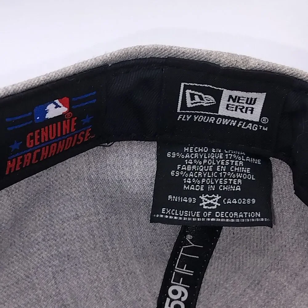 New Era Detroit Tigers 59FIFTY Fitted Hat Cap 7 5/8 MLB Grey Floral Brim